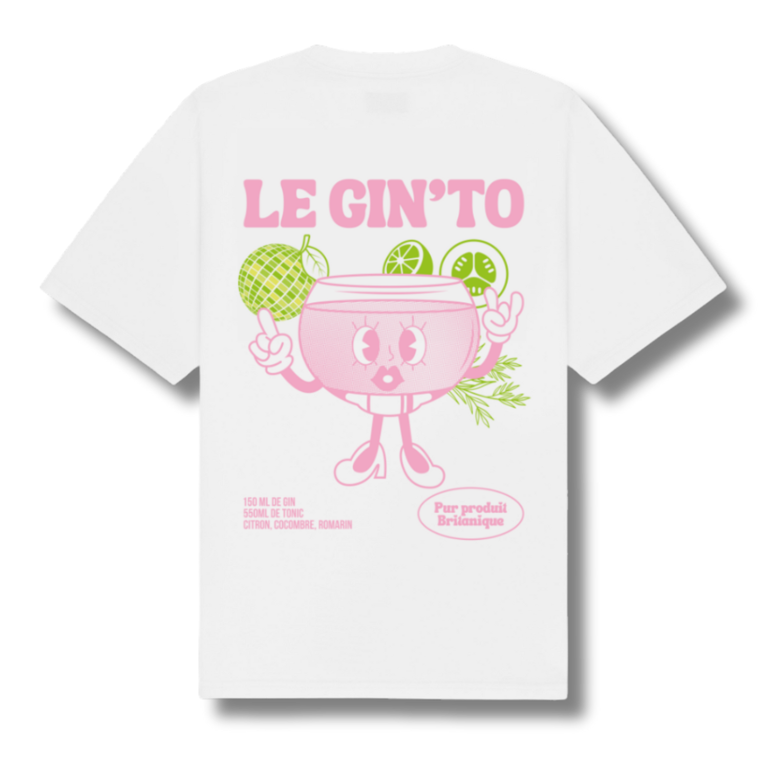 T-shirt gin tonic " Le GIN'TO "