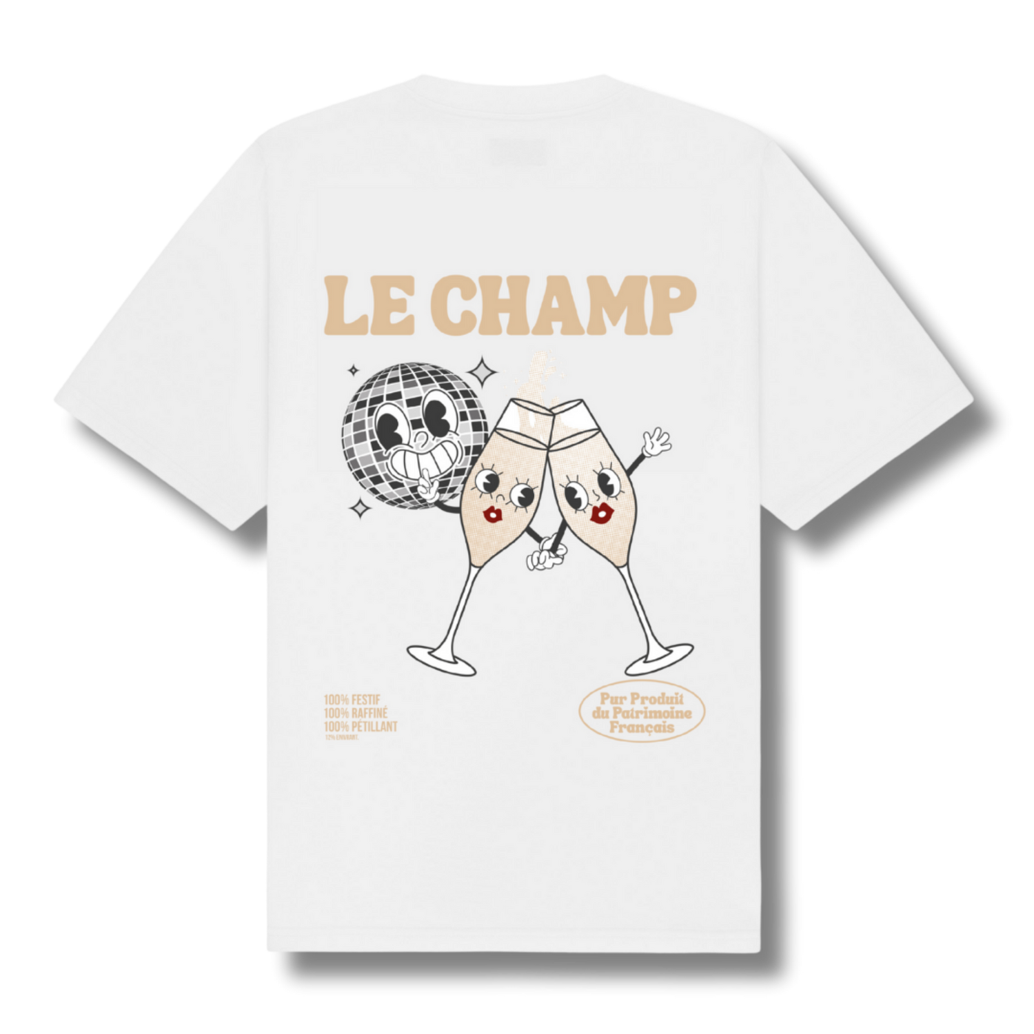 T-shirt champagne " Le champ "