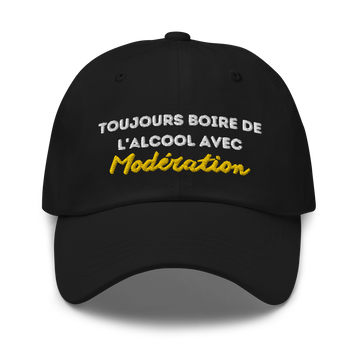 CASQUETTE "BOIRE AVEC MODERATION"