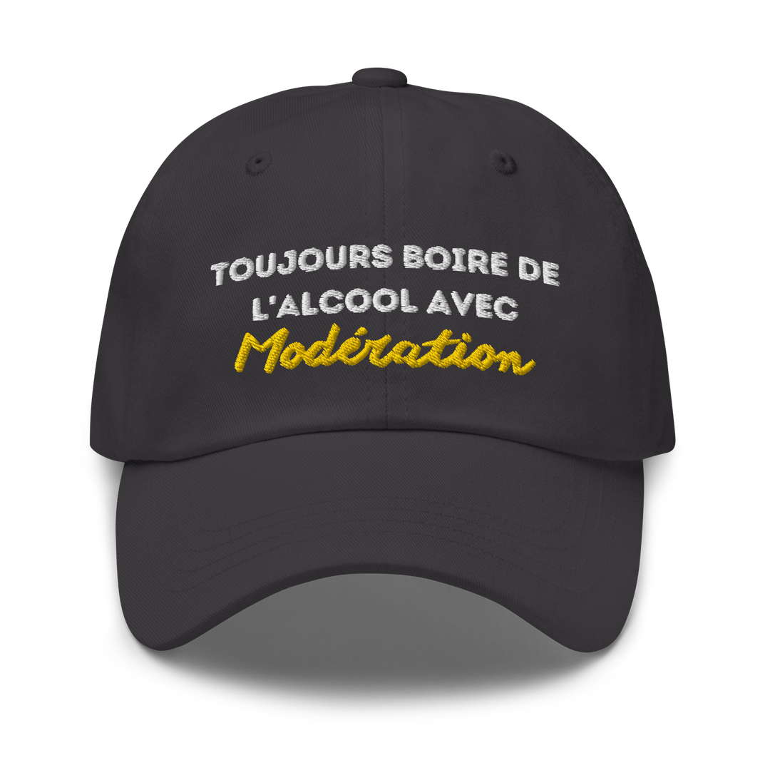 CASQUETTE "BOIRE AVEC MODERATION"