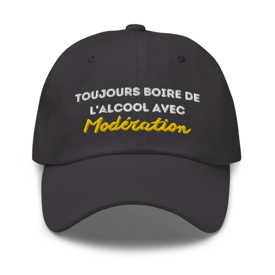 CASQUETTE "BOIRE AVEC MODERATION"