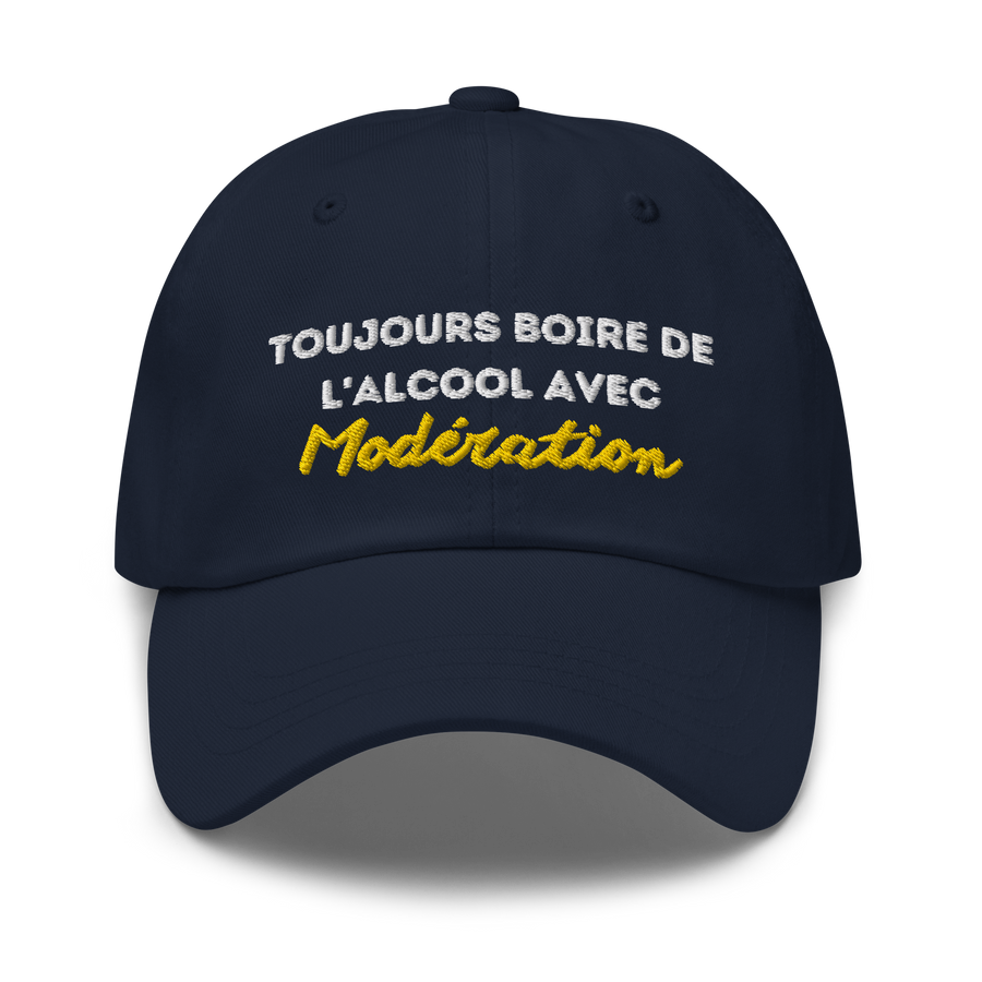 CASQUETTE "BOIRE AVEC MODERATION"