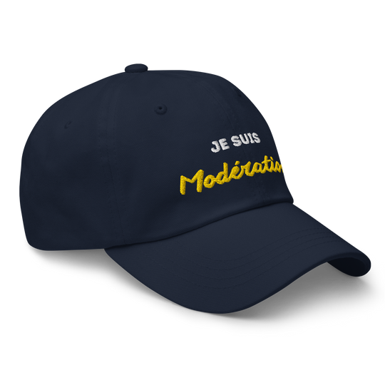 Casquette "JE SUIS MODERATION"