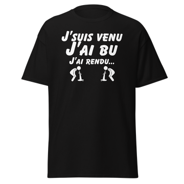 T-SHIRT "J'SUIS VENU"