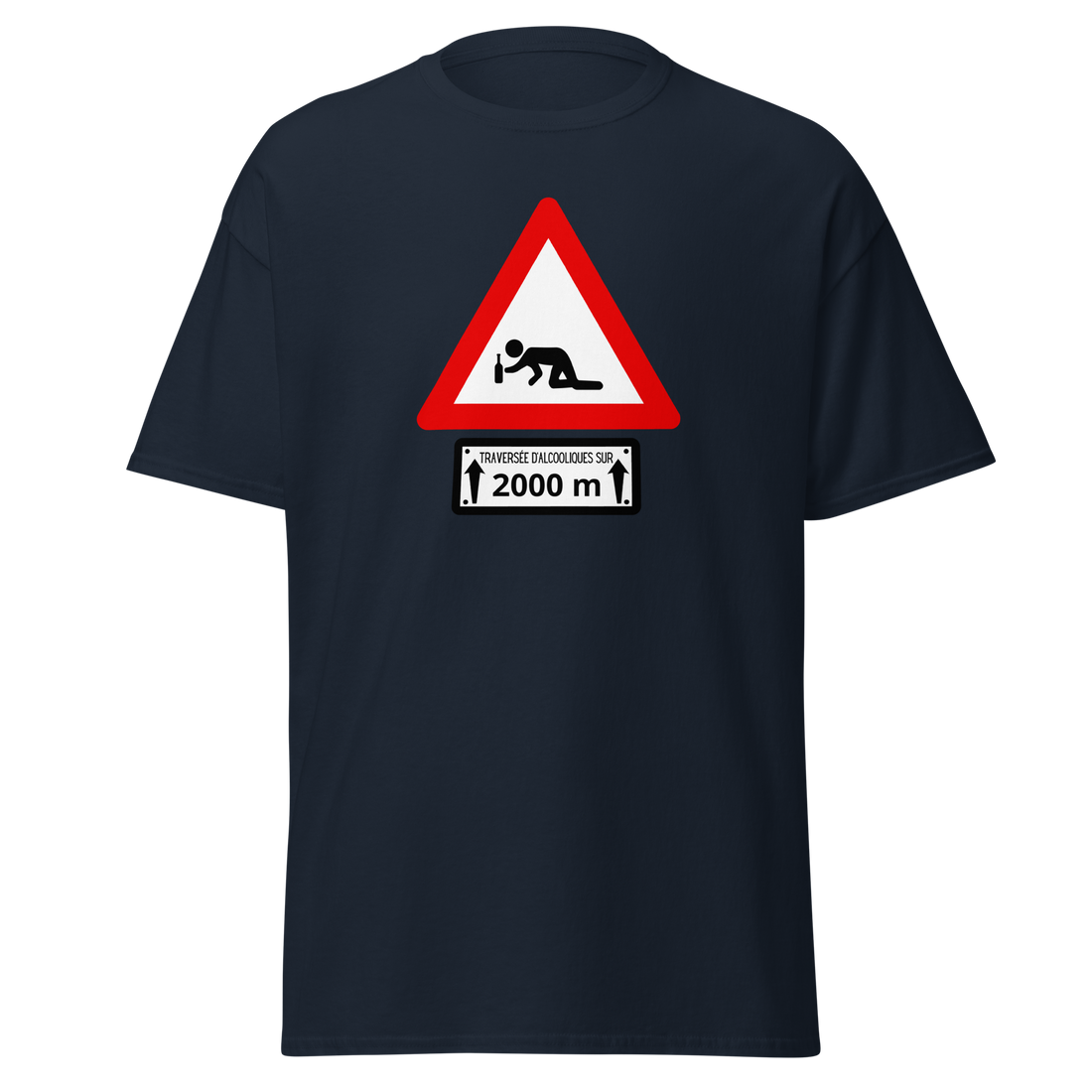 T-SHIRT "TRAVERSE D'ALCOOLIQUE"